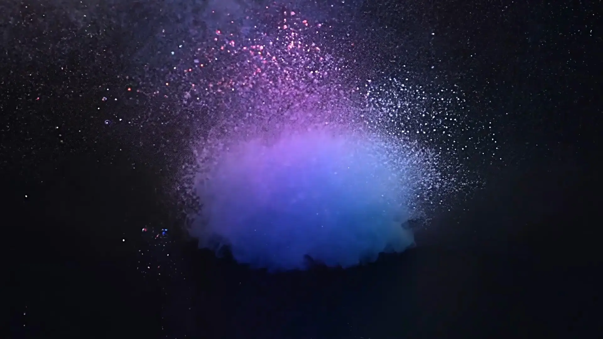 Vibrant Particle Blast Video Transition for Product Launch Videos